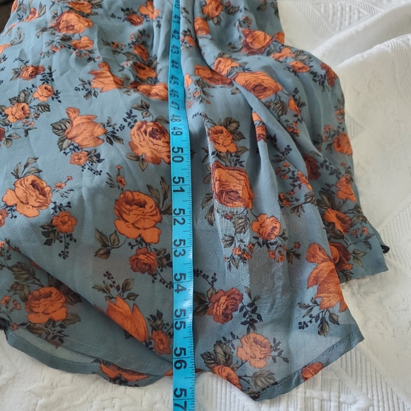 Baltic born rust and teal dress,  xl - Picture 14 of 15